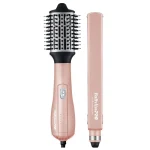 Kit plancha 32mm y cepillo secador 64mm BabylissPro Rose Gold