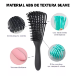 Cepillo Desenredante Cabello Rizado Afro Ondulado - Imagen 3