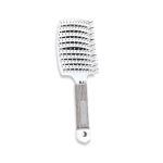Cepillo Paleta Curva Flexible Desenredante Blanco-